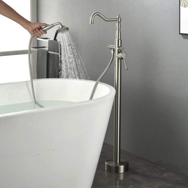 SHAMANDA Freestanding Bathtub Faucet Tub Floor Mount Bathroom Faucets